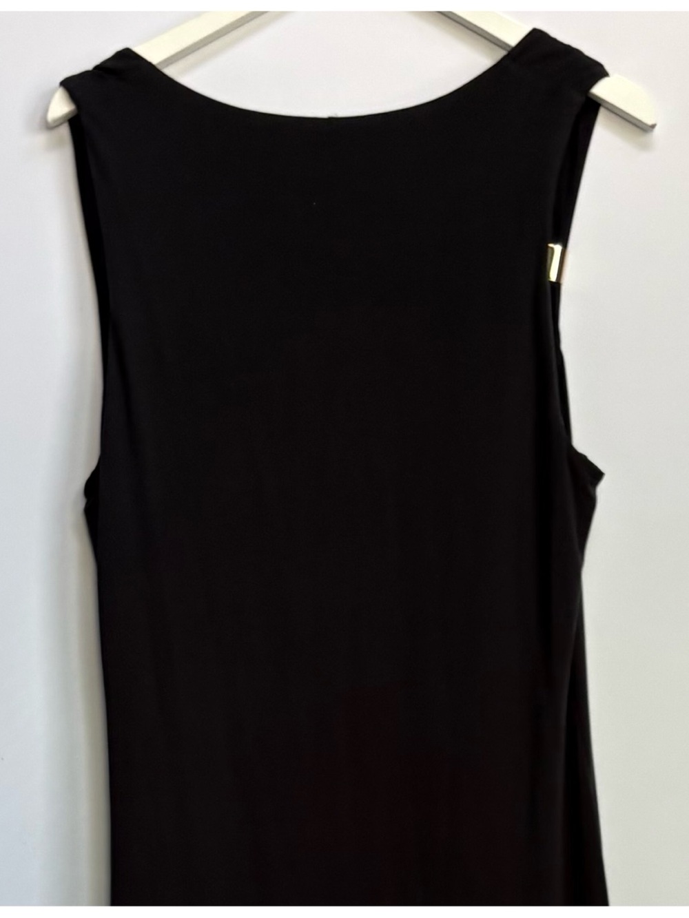 NWT Anthropologie Sleeveless Square-Neck w/ Slit Black Midi Dress, XL - Picture 12 of 12